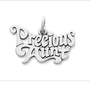 James Avery Silver Precious Aunt Charm